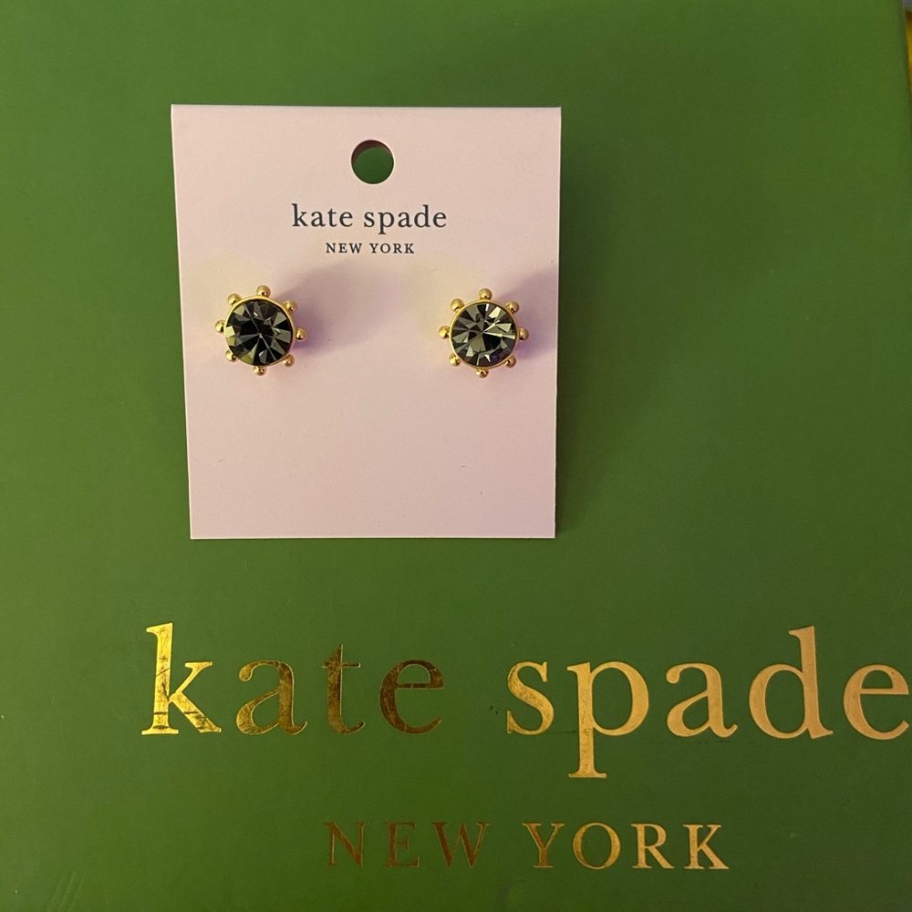 Kate Spade black diamond earrings
